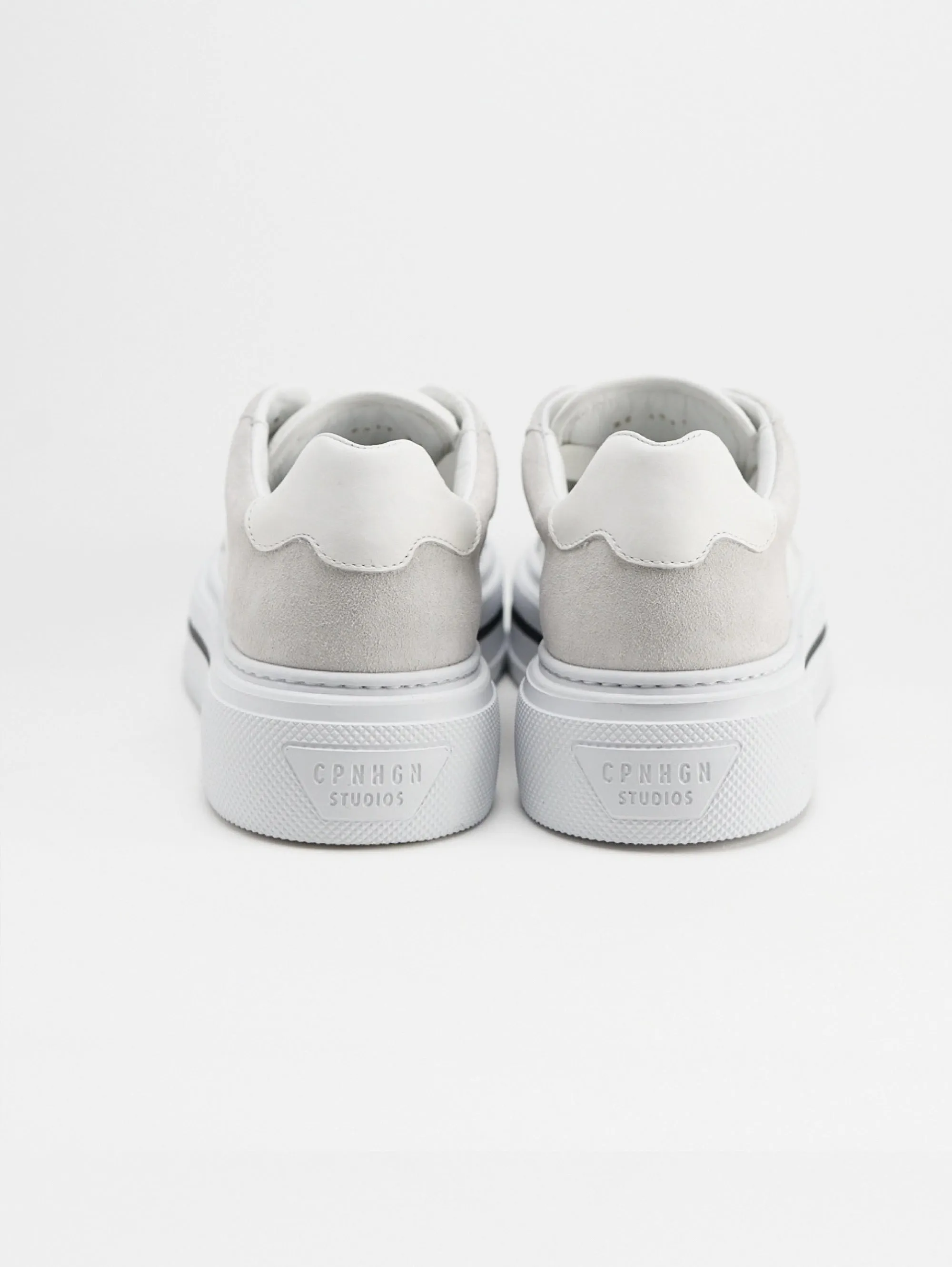 Sneakers Basse in Suede e Pelle Bianco