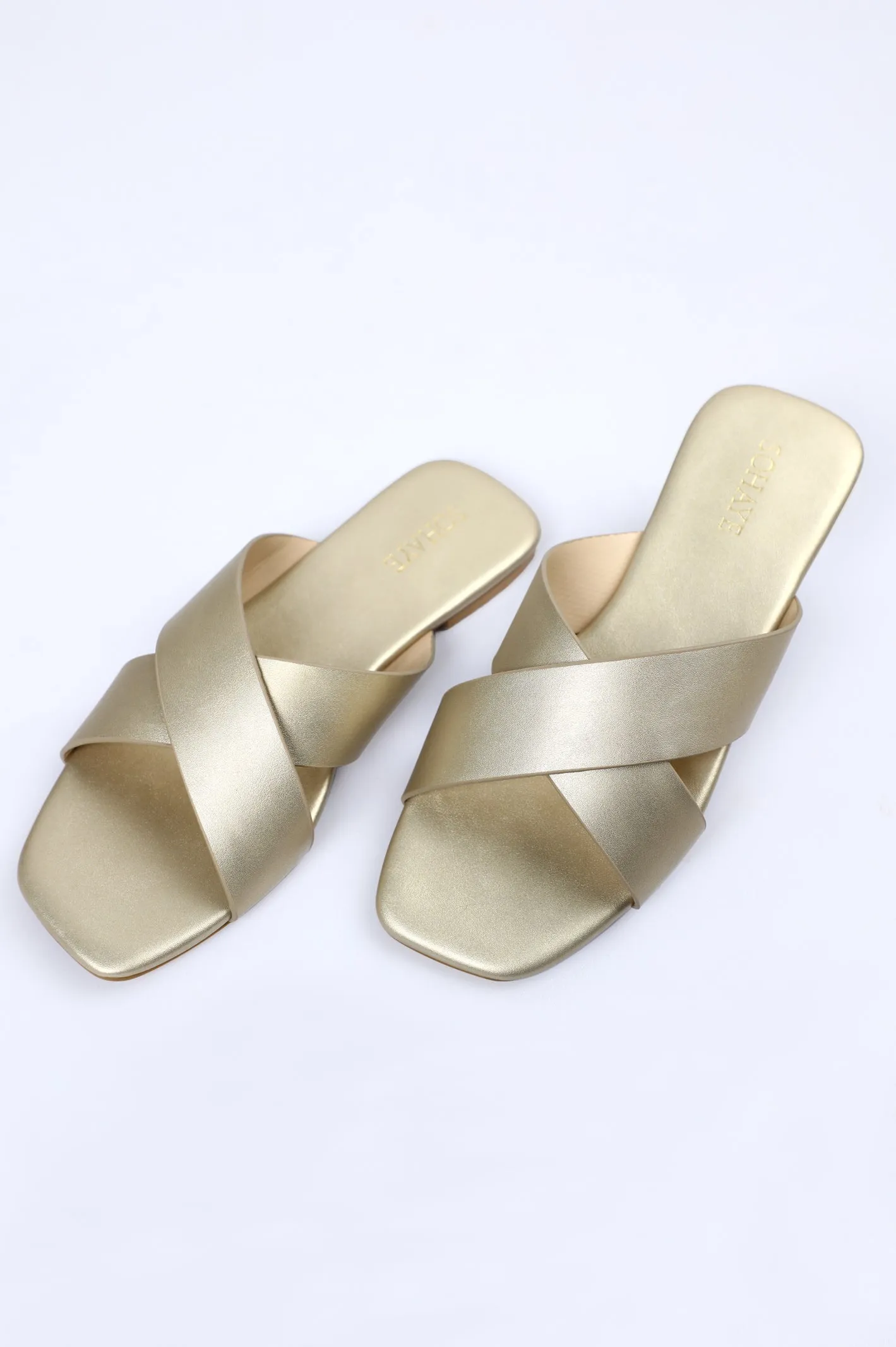 Sohaye Slippers for Women's SKU: FWSL020-GOLDEN