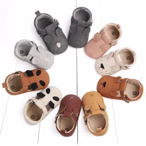 Spring and autumn cartoon matte leather soft bottom baby shoes  Kids Gift