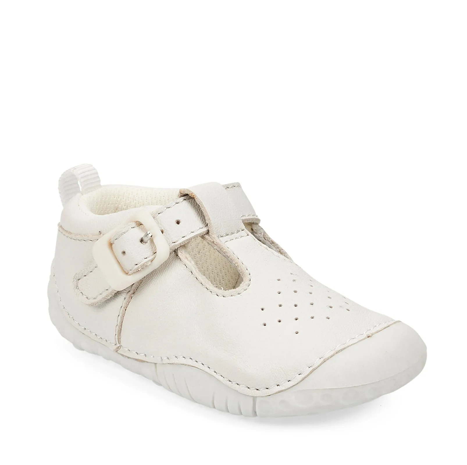 Start-rite Baby Jack Infant Girls Boys White Pre-Walker Shoe