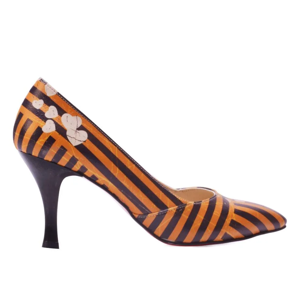 Striped Heel Shoes STL3003