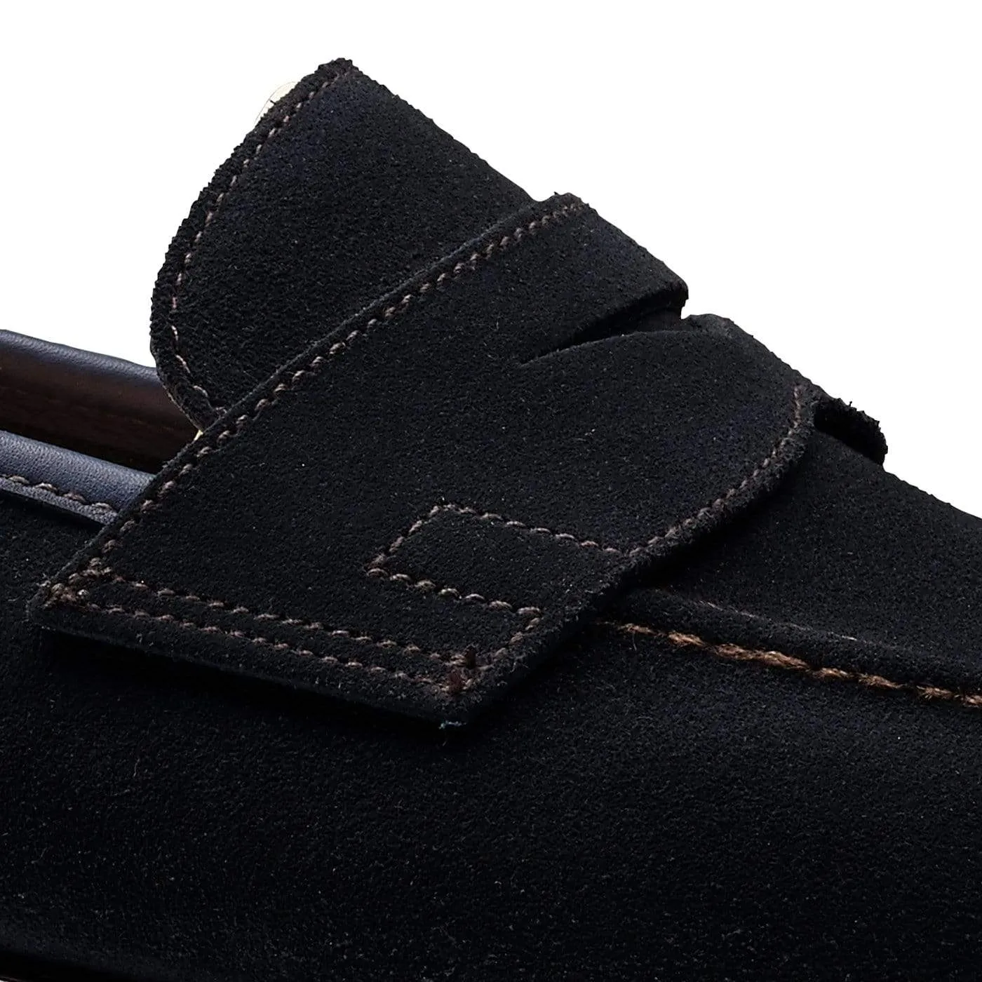 Teign Navy Suede