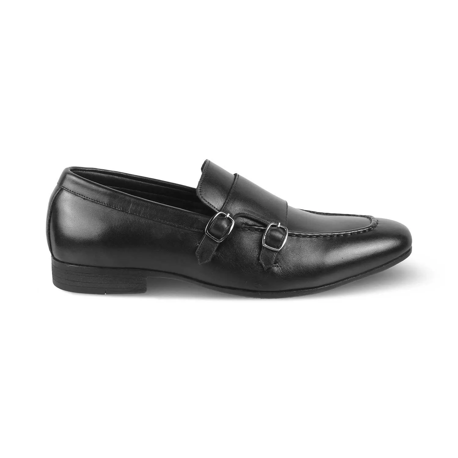 The Bern Black Men's Double Monk Shoes Tresmode