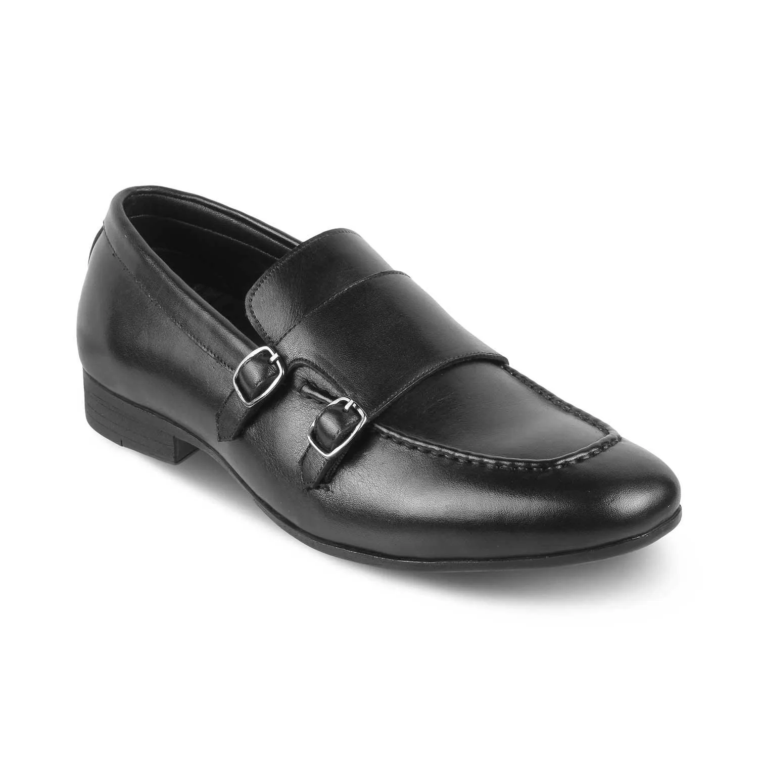 The Bern Black Men's Double Monk Shoes Tresmode