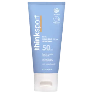 Thinksport SPF 50 Clear Zinc Active Face