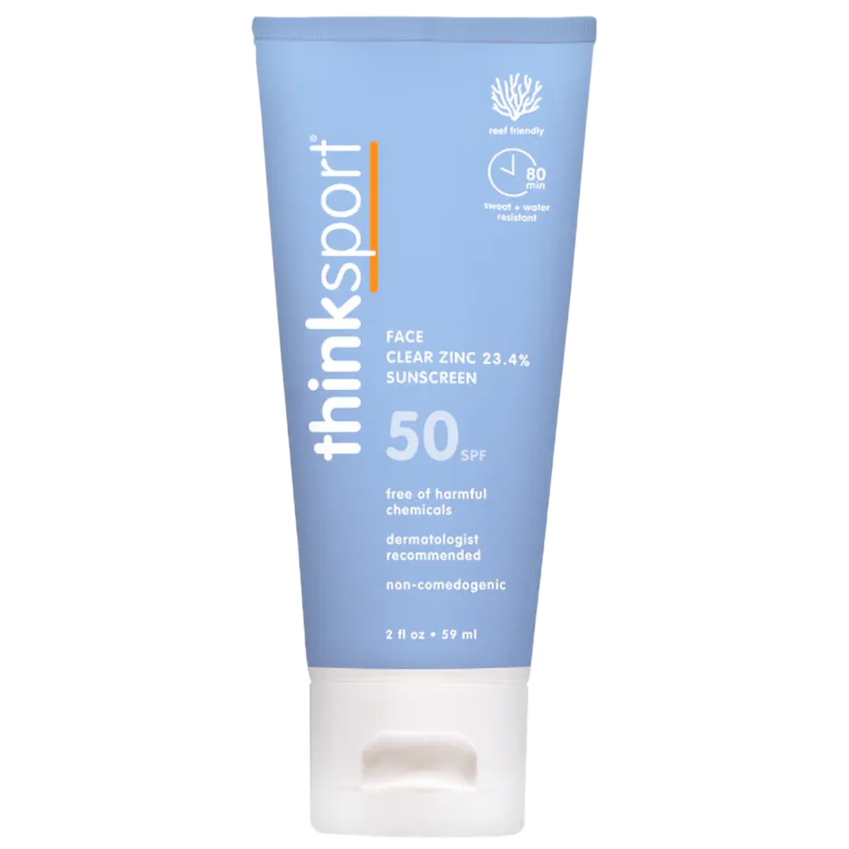 Thinksport SPF 50 Clear Zinc Active Face