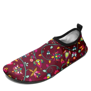 Thorny Path Cranberry Kid's Sockamoccs Slip On Shoes