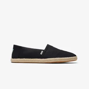 Toms | ESPADRILLE ALPARGATA  { BLACK SLUBBY