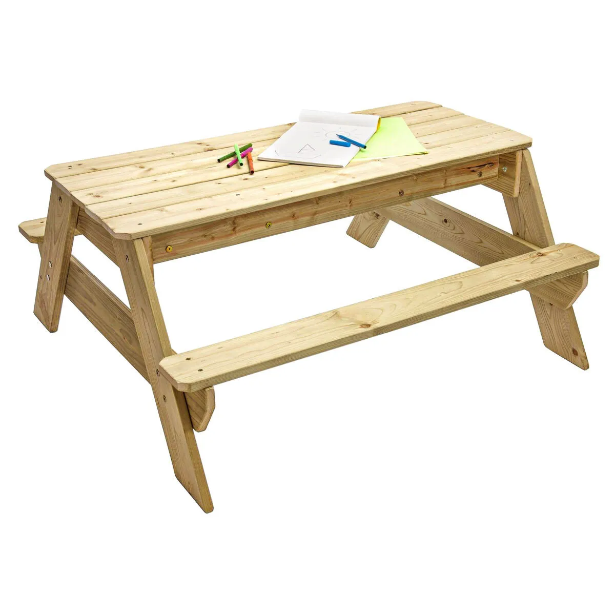 TP Deluxe Wooden Picnic Table Sand & Water Play Set