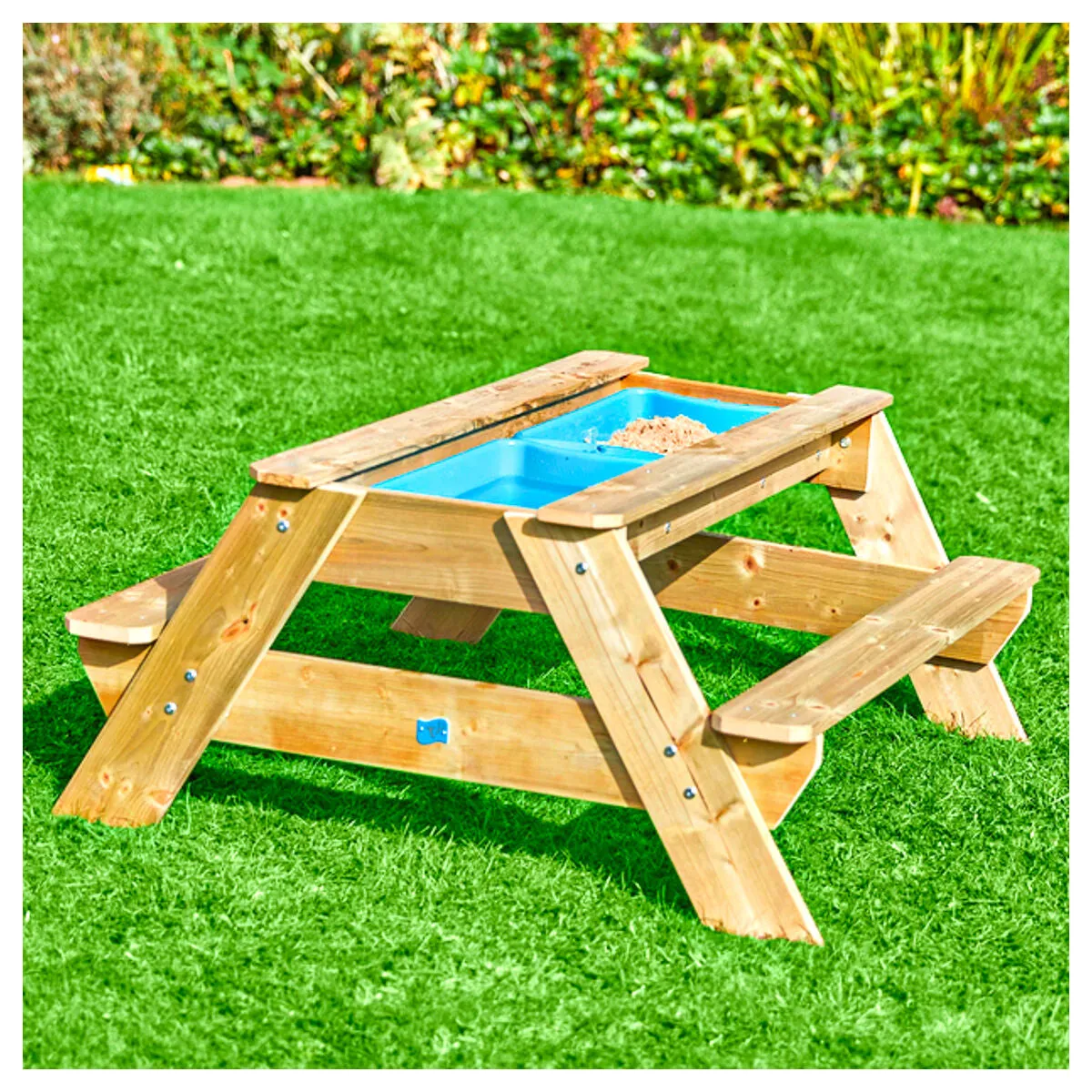 TP Deluxe Wooden Picnic Table Sand & Water Play Set