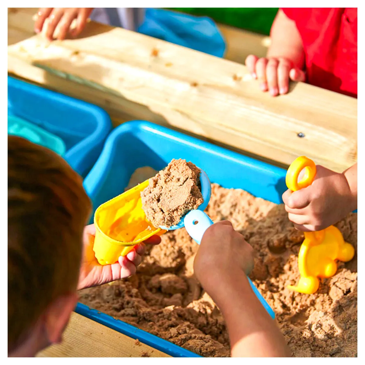 TP Deluxe Wooden Picnic Table Sand & Water Play Set