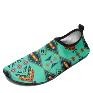 Travois Tipi Smokey Sky Kid's Sockamoccs Slip On Shoes