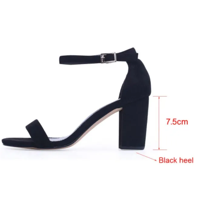 Trendy and Chic Ankle Strap High Heels Sandals