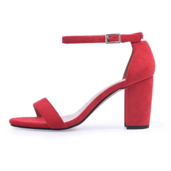 Trendy and Chic Ankle Strap High Heels Sandals