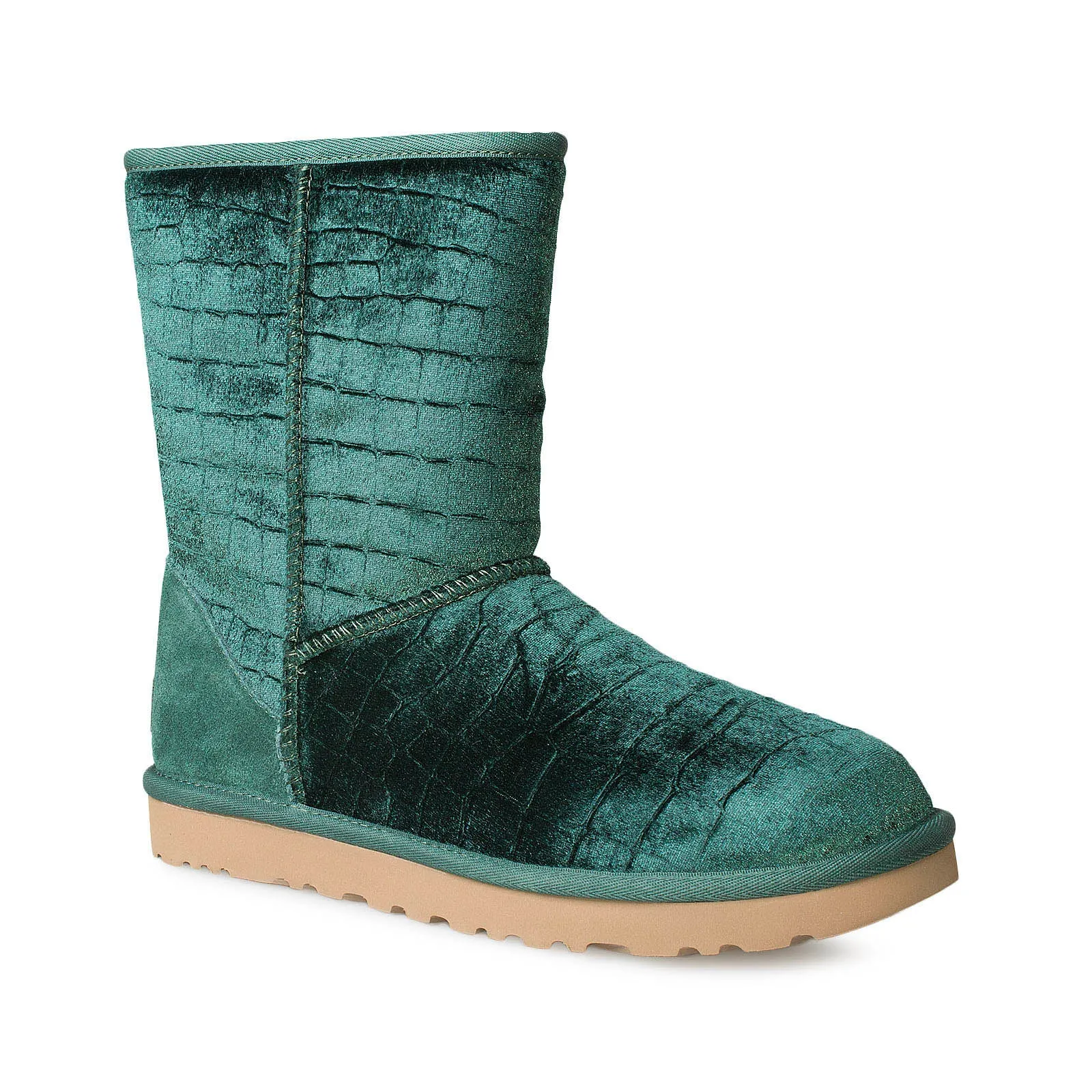 UGG Classic Short II Croc Emerald Boots - Women's