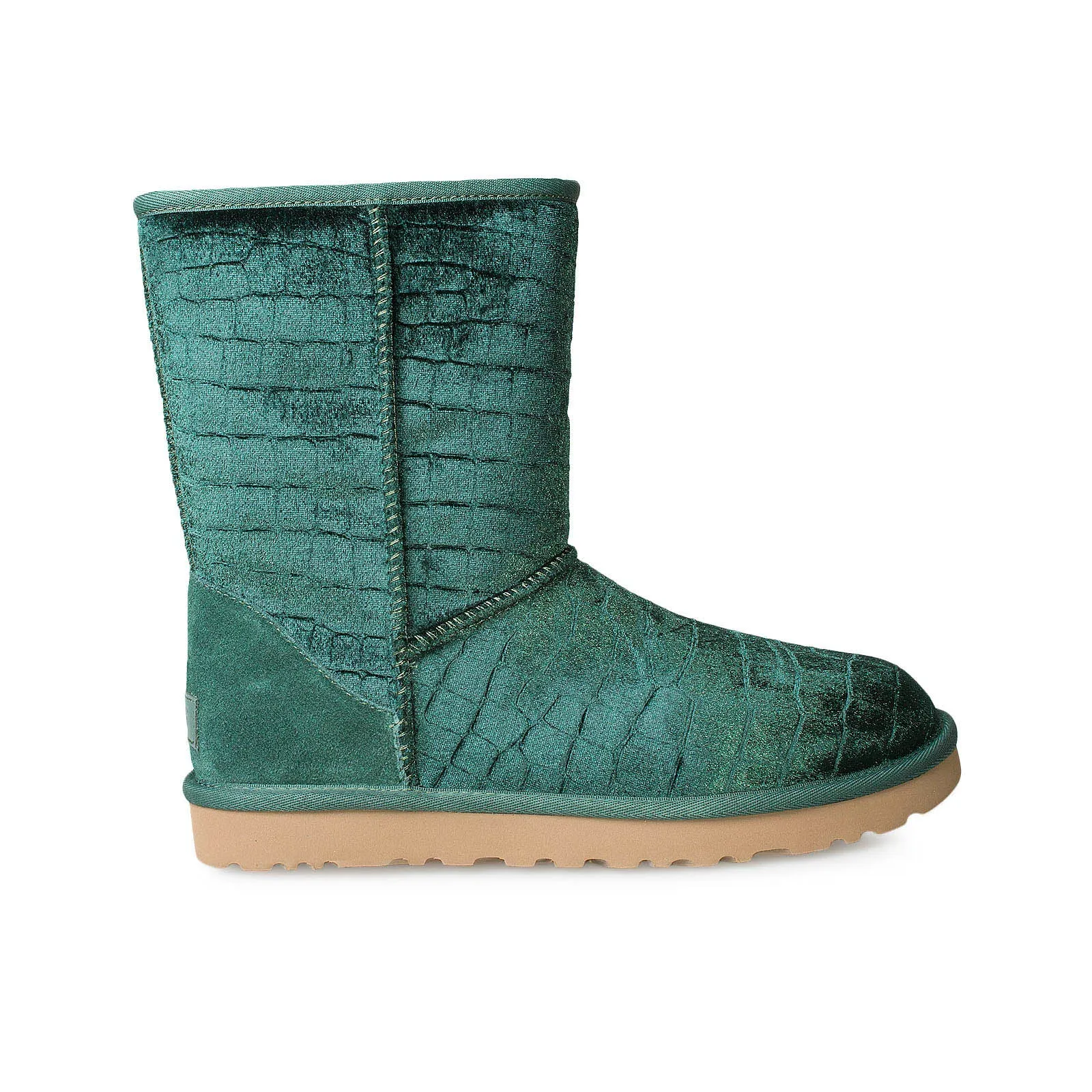 UGG Classic Short II Croc Emerald Boots - Women's