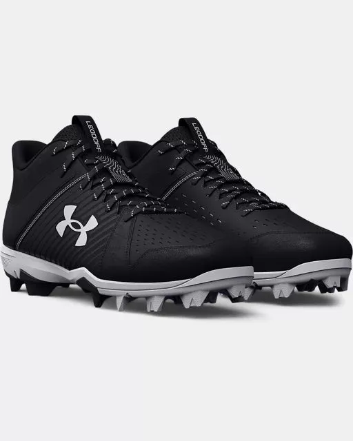 Under Armour Leadoff Mid RM Adult Cleat - Black