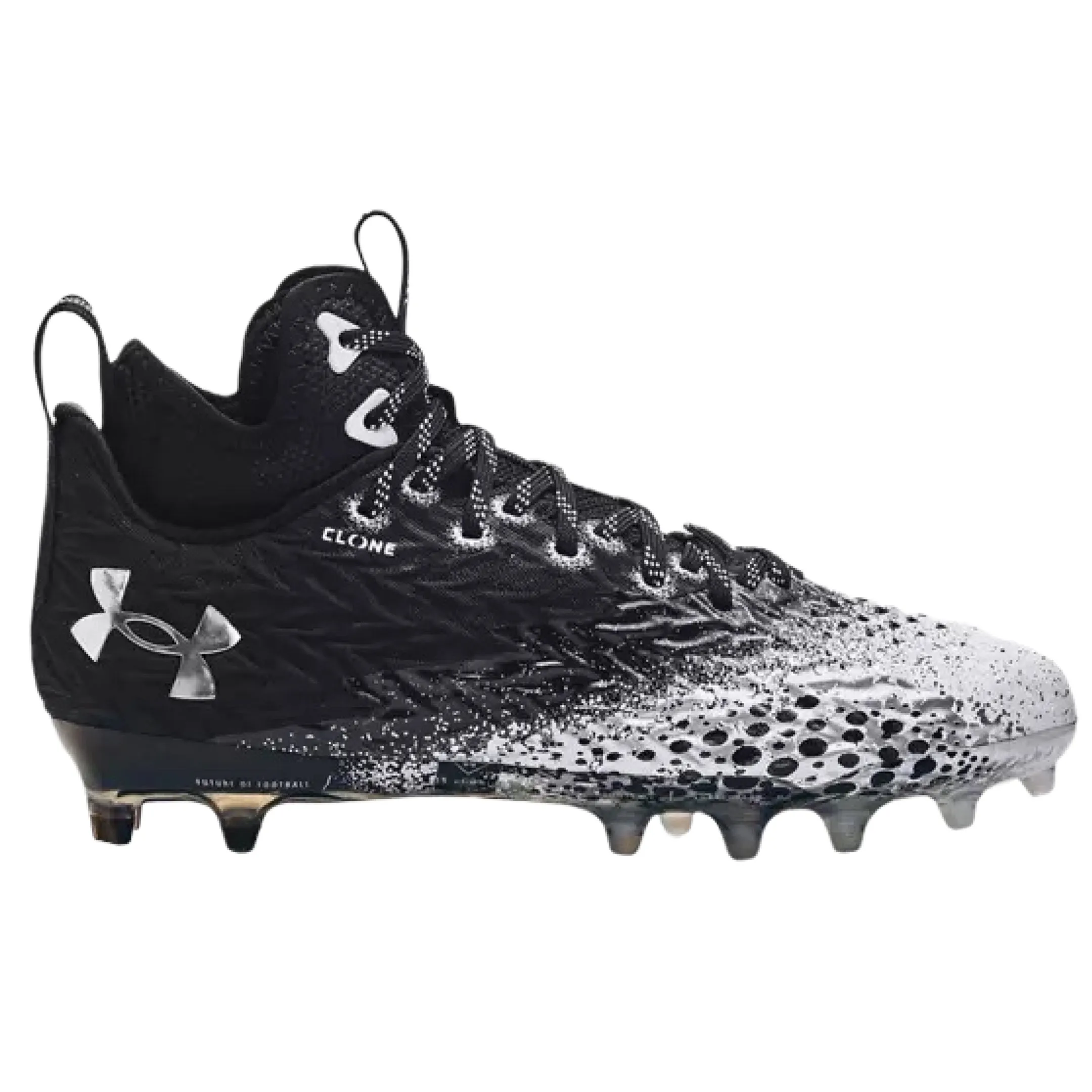 Under Armour Women’s Spotlight Clone MC Football Cleats - Black/White