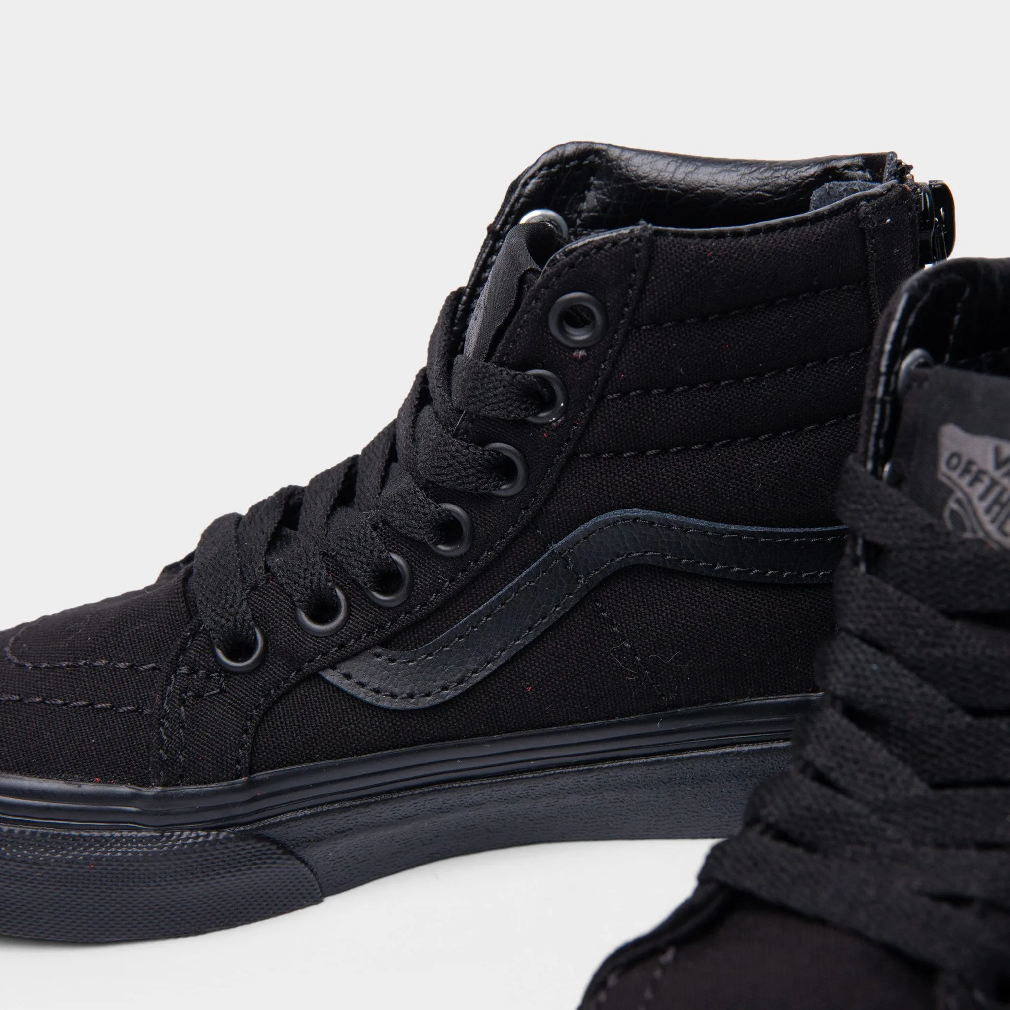 Vans Children's Sk8-Hi Zip (Pop Check) Black / Black