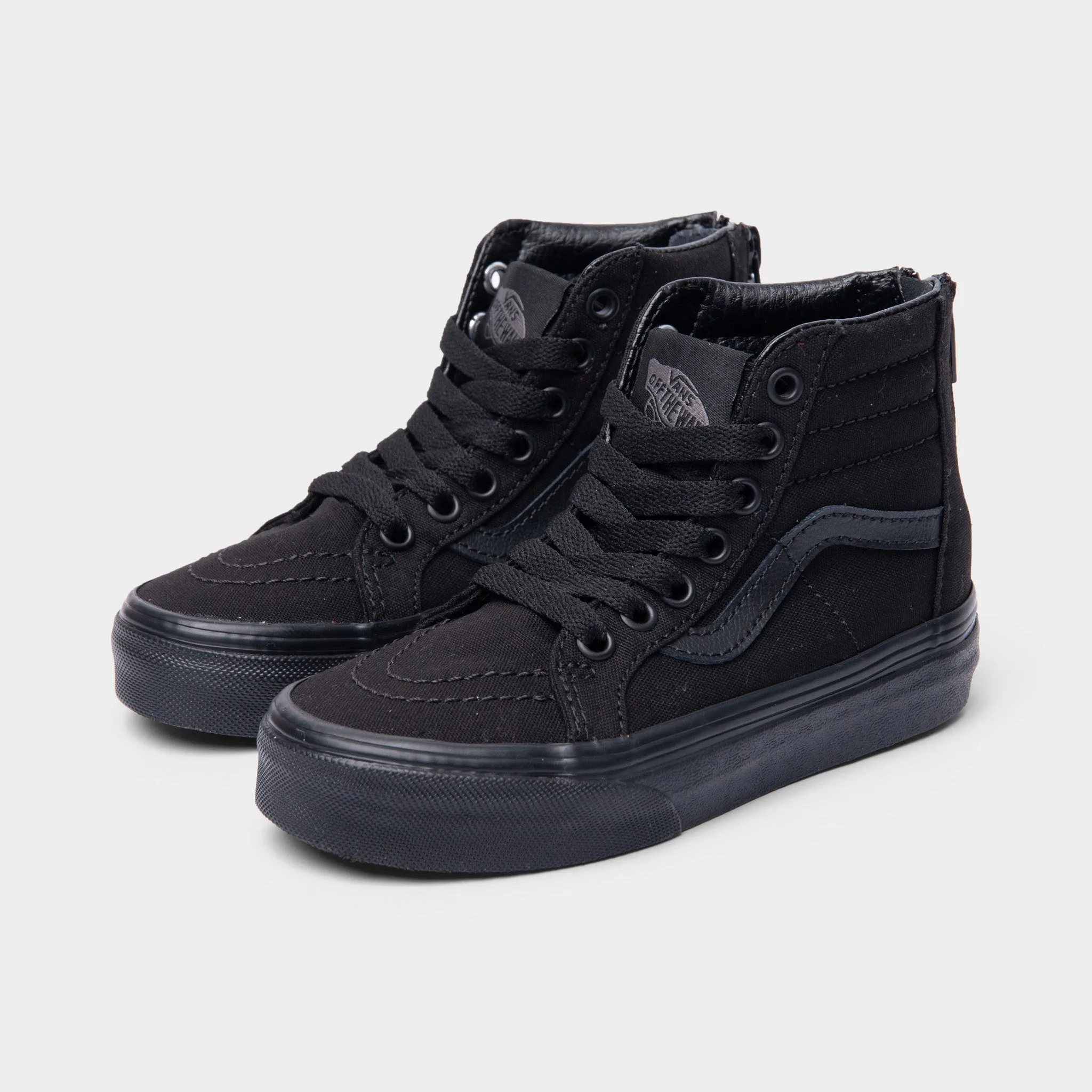 Vans Children's Sk8-Hi Zip (Pop Check) Black / Black