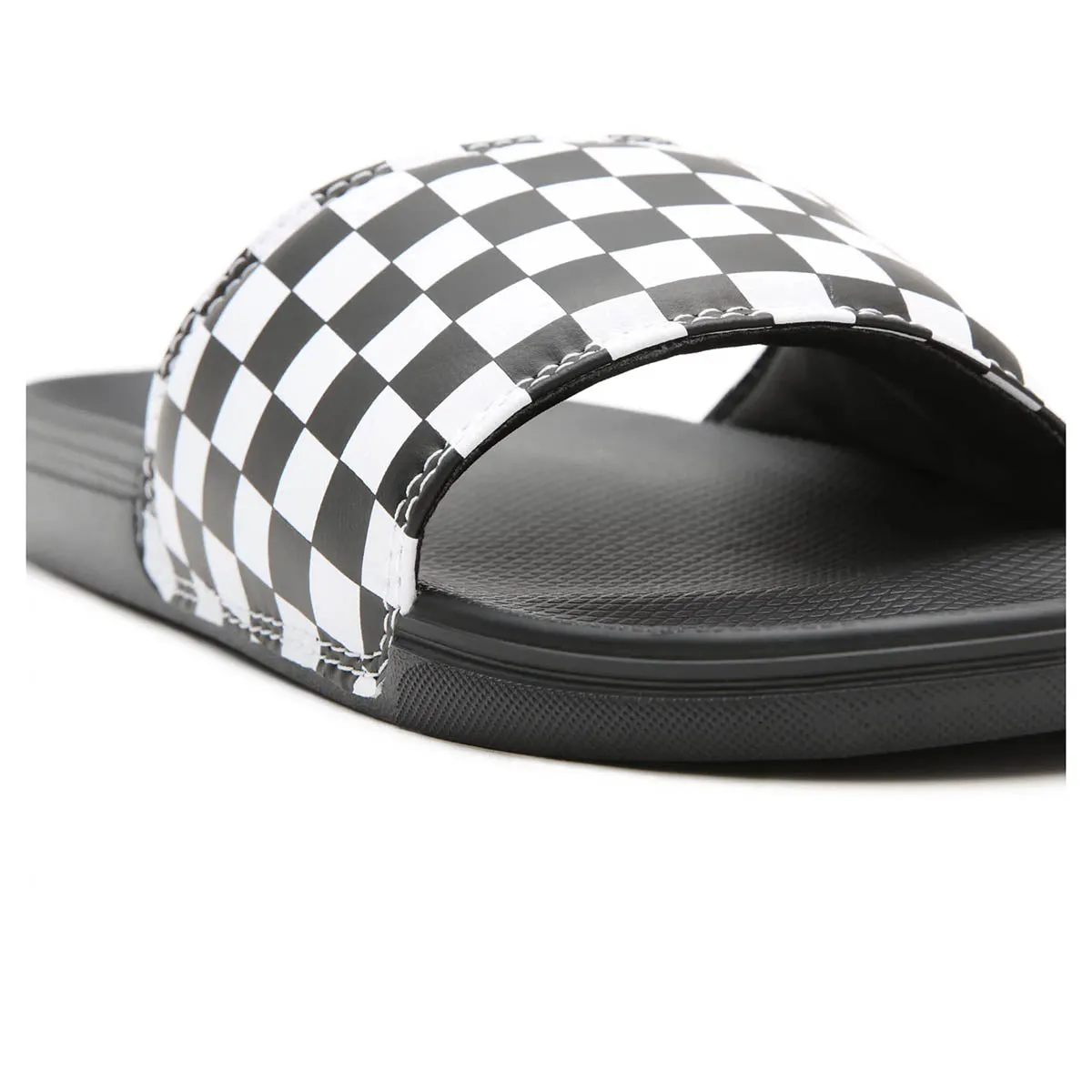 Vans La Costa Slide-On Shoes - Black/Check