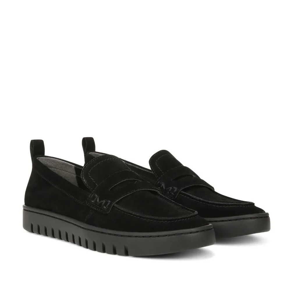 Vionic Women's Uptown Loafer in Black Suede