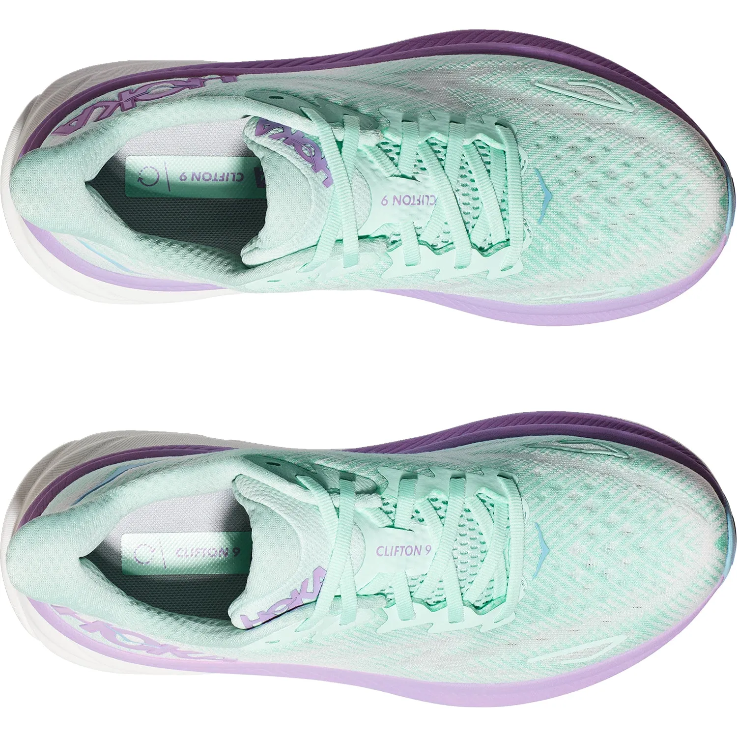 Women's Hoka Clifton 9 Sunlit Ocean/Lilac Mist Mesh