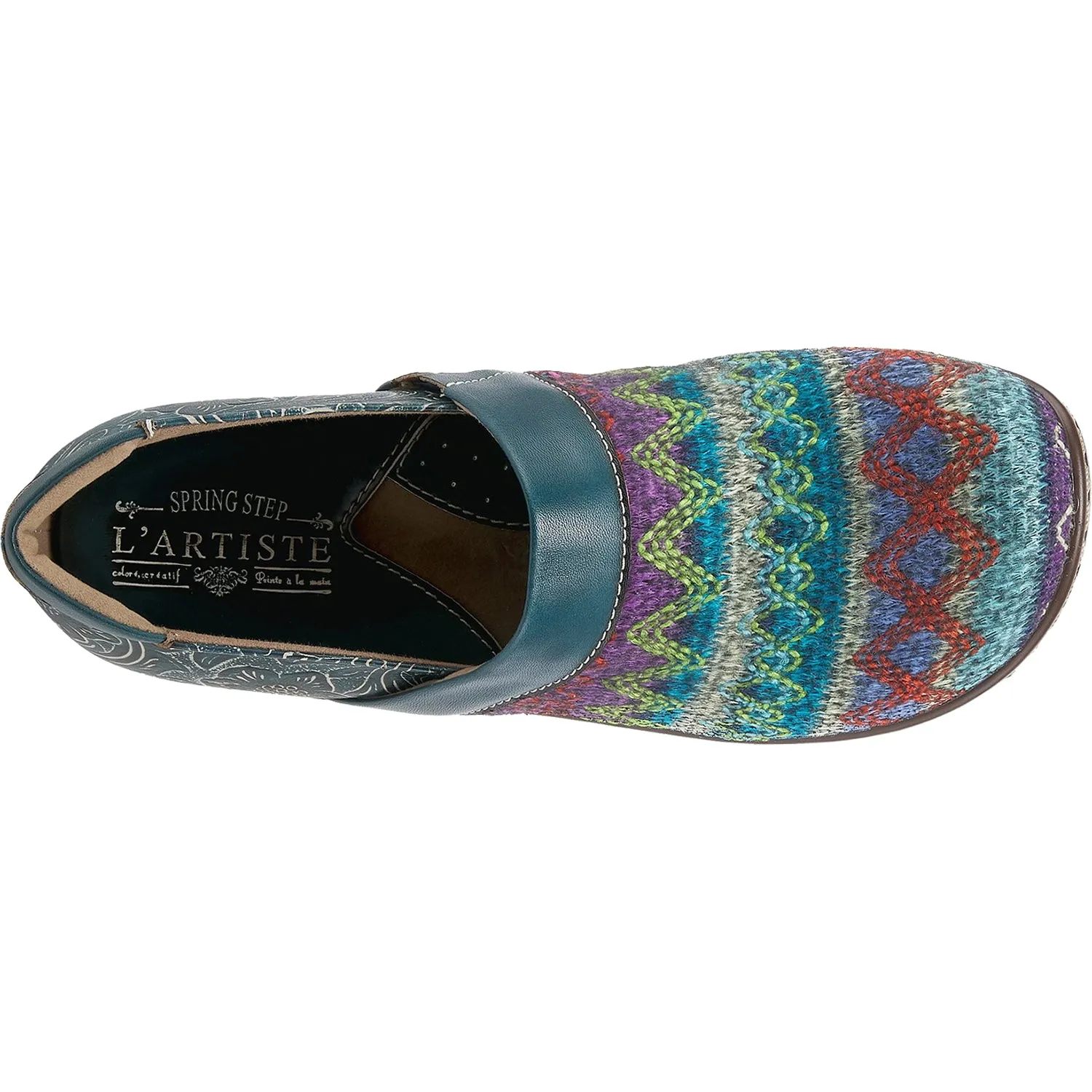 Women's L'Artiste by Spring Step Zagabank Teal Multi Leather