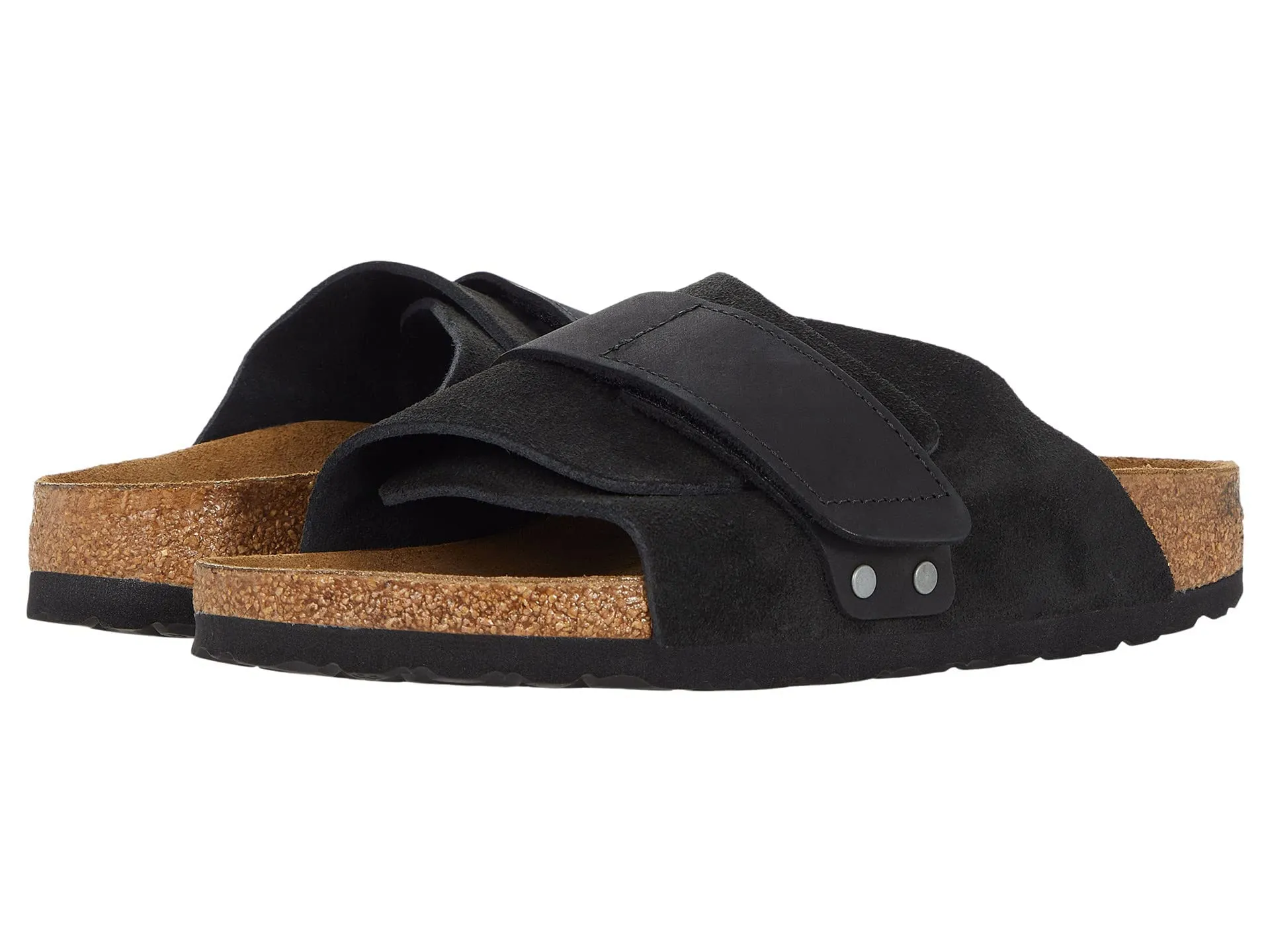 Women's Shoes Birkenstock KYOTO Slide Sandals 1022566 BLACK SUEDE