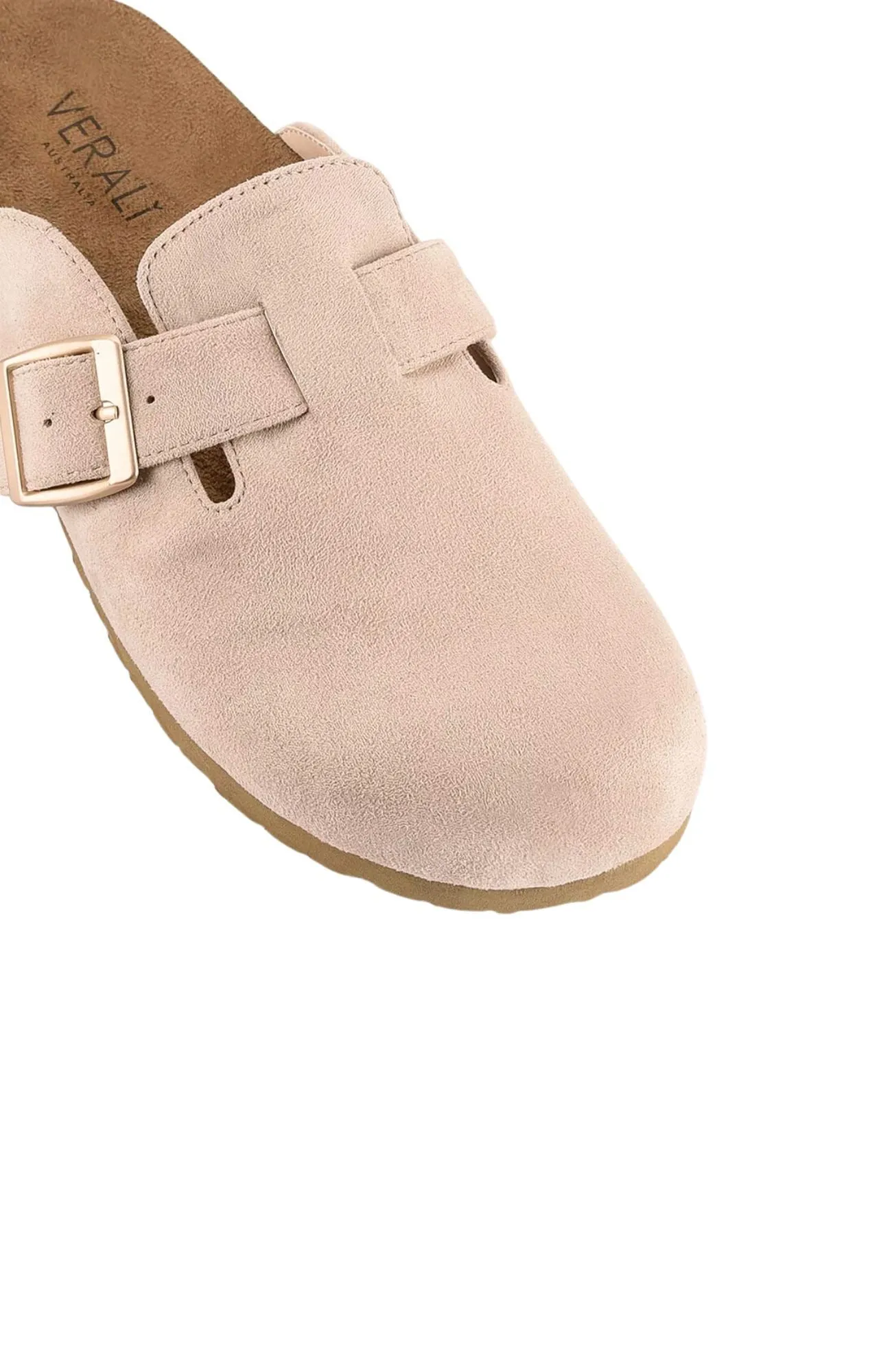 Xion Footbed Slides Stone Micro