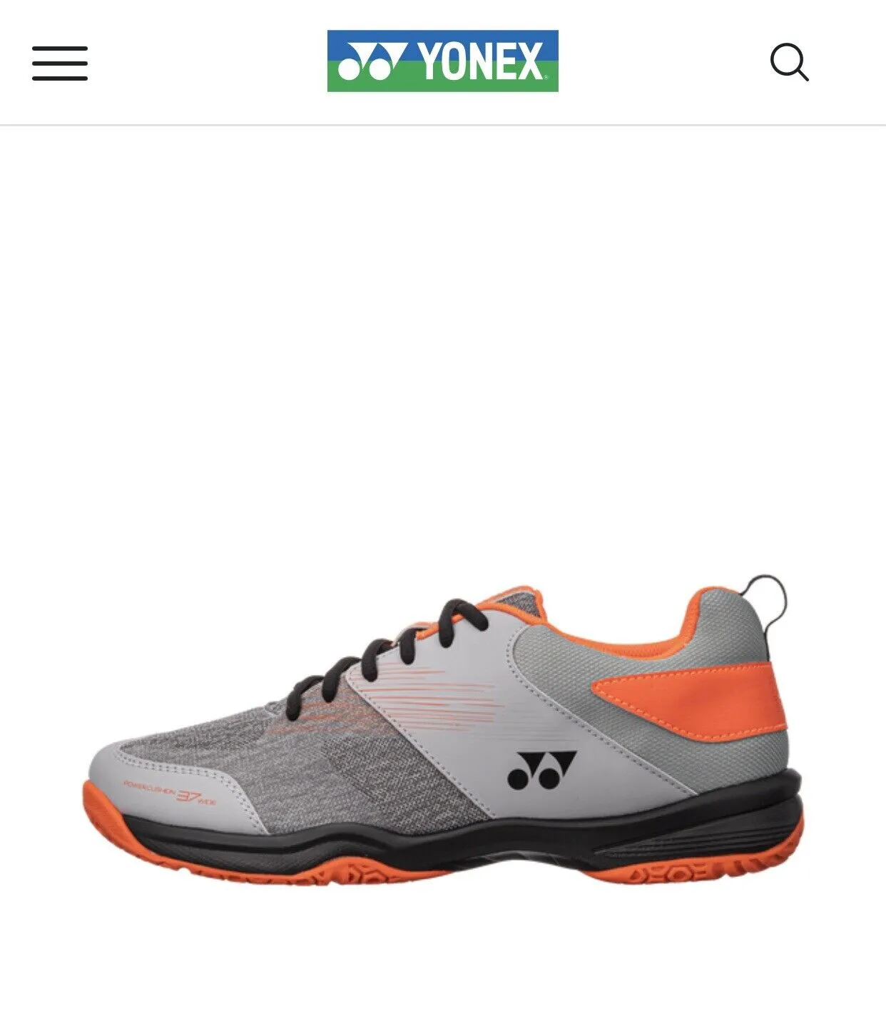 Yonex Power Cushion 37 Wide Unisex (Light Gray)