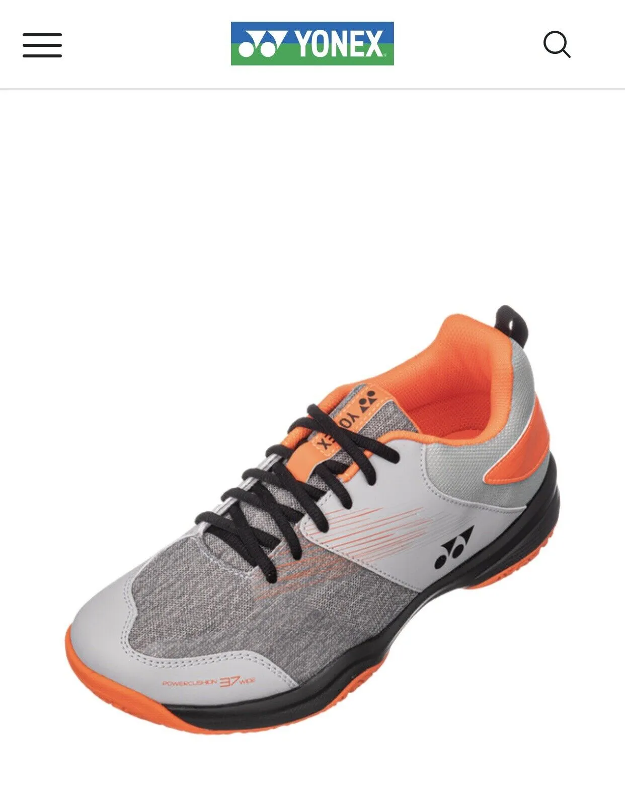 Yonex Power Cushion 37 Wide Unisex (Light Gray)