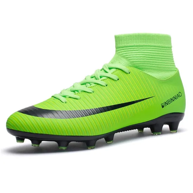 ZHENZU Outdoor Men Boys Soccer Shoes Football Boots