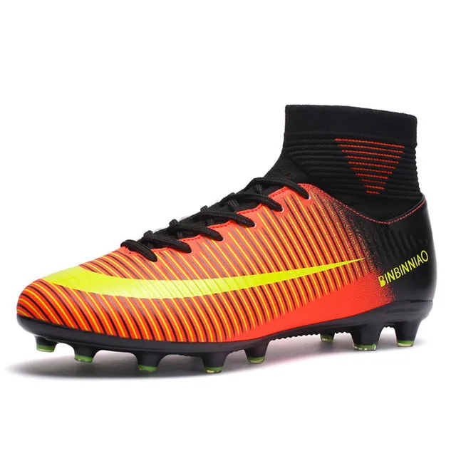 ZHENZU Outdoor Men Boys Soccer Shoes Football Boots