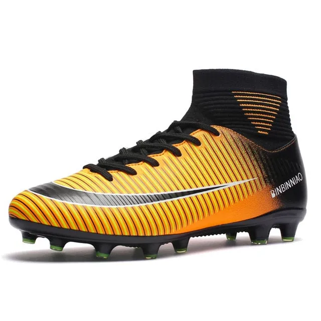 ZHENZU Outdoor Men Boys Soccer Shoes Football Boots